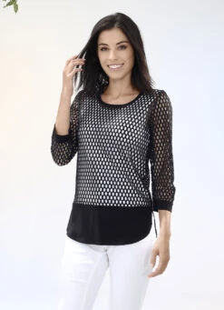 2-teiliges Set Bestehend Aus Netzshirt Und Trägershirt