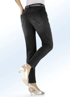 5-Pocket-Jeans Mit Perlen- Und Schmucksteinbesatz -Angebote Trend Seele Store 5 pocket jeans mit perlen und schmucksteinbesatz farbe schwarz groesse 042 1