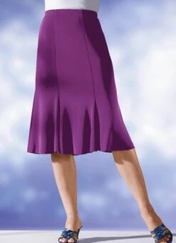 6-Bahnenrock In Modischer Godet-Form -Angebote Trend Seele Store 6 bahnenrock in modischer godet form farbe orchidee groesse 050