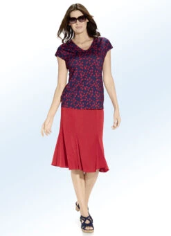 6-Bahnenrock In Modischer Godet-Form -Angebote Trend Seele Store 6 bahnenrock in modischer godet form farbe rot groesse 022 1