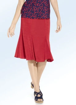 6-Bahnenrock In Modischer Godet-Form -Angebote Trend Seele Store 6 bahnenrock in modischer godet form farbe rot groesse 022