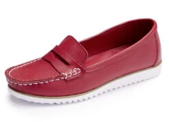 Andrea Conti Mokassin-Slipper Aus Nappaleder -Angebote Trend Seele Store andrea conti mokassin slipper aus nappaleder farbe rot groesse 040
