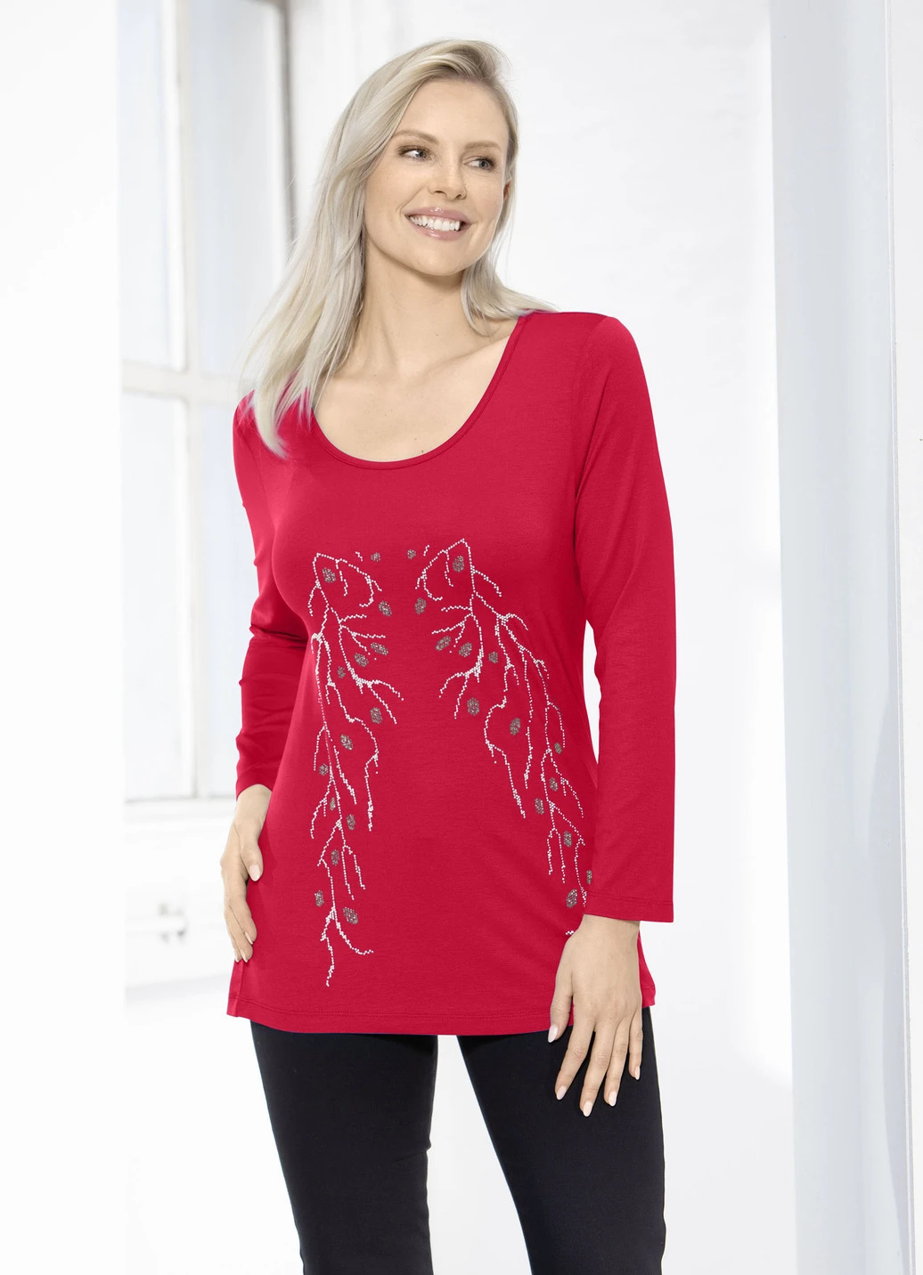 Bezauberndes Shirt Mit Plättchenzier In 2 Farben 2 Bezauberndes Shirt Mit Plättchenzier In 2 Farben – Bild 2