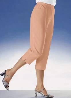 Caprihose Mit Praktischen Seitentaschen In 11 Farben -Angebote Trend Seele Store caprihose mit praktischen seitentaschen in 11 farben farbe hummer meliert groesse 044