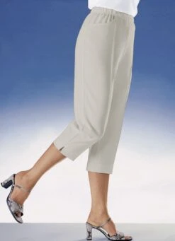 Caprihose Mit Praktischen Seitentaschen In 11 Farben -Angebote Trend Seele Store caprihose mit praktischen seitentaschen in 11 farben farbe kiesel meliert groesse 048