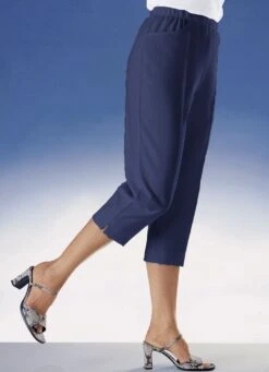 Caprihose Mit Praktischen Seitentaschen In 11 Farben -Angebote Trend Seele Store caprihose mit praktischen seitentaschen in 11 farben farbe marine groesse 022