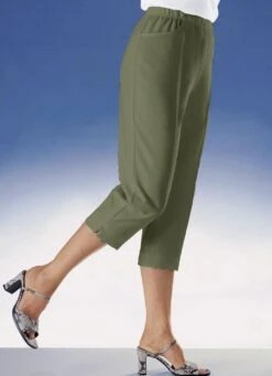 Caprihose Mit Praktischen Seitentaschen In 11 Farben -Angebote Trend Seele Store caprihose mit praktischen seitentaschen in 11 farben farbe oliv groesse 054