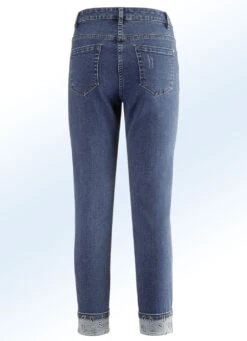 Edel-Jeans In 7/8-Länge Mit Hübschem Glitzersteinchenbesatz -Angebote Trend Seele Store edel jeans in 78 laenge mit huebschem glitzersteinchenbesatz farbe jeansblau groesse 046 1
