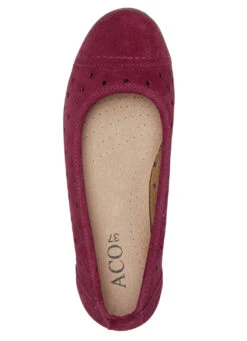 ELENA EDEN Ballerina Aus Nubuk- Oder Veloursleder -Angebote Trend Seele Store elena eden ballerina aus nubuk oder veloursleder farbe rot groesse 040 1