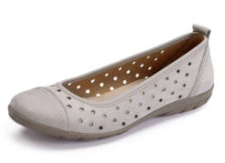 ELENA EDEN Ballerina Aus Nubuk- Oder Veloursleder -Angebote Trend Seele Store elena eden ballerina aus nubuk oder veloursleder farbe taupe groesse 037