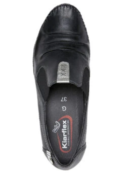 ELENA EDEN Mokassin-Pumps Mit Metallic-Lederbesätzen -Angebote Trend Seele Store elena eden mokassin pumps mit metallic lederbesaetzen farbe schwarz groesse 041 1