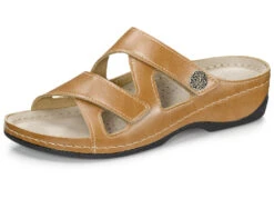 ELENA EDEN Pantolette Aus Rind-Nappaleder -Angebote Trend Seele Store elena eden pantolette aus rind nappaleder farbe cognac groesse 039