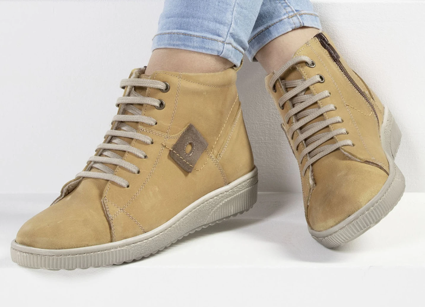 ELENA EDEN Schnür-Bootie Aus Nubukleder 5 ELENA EDEN Schnür-Bootie Aus Nubukleder – Bild 5