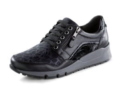 ELENA EDEN Schnürschuh Aus Nappa- Und Knautschlackleder