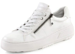 ELENA EDEN Schnürschuh Mit Velour-Besatz