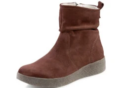 ELENA EDEN Stiefelette Aus Weichem Veloursleder
