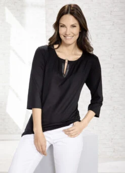 Exzellentes Shirt Mit Faltenlegung In 2 Farben