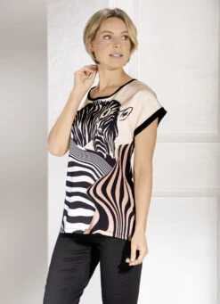 Fantastisches Shirt Mit Zebra-Motiv