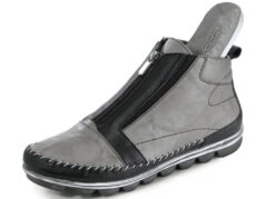 Gemini Mokassin-Bootie Mit Knitter-Struktur -Angebote Trend Seele Store gemini mokassin bootie mit knitter struktur farbe grau schwarz groesse 040 1