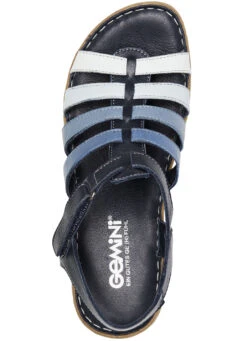 Gemini Riemchen-Sandale Aus Rind-Nappaleder -Angebote Trend Seele Store gemini riemchen sandale aus rind nappaleder farbe blau weiss groesse 041 2