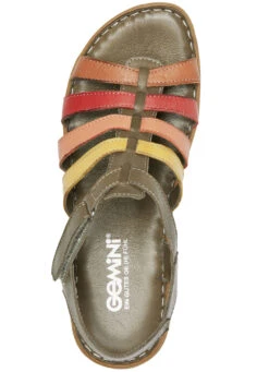 Gemini Riemchen-Sandale Aus Rind-Nappaleder -Angebote Trend Seele Store gemini riemchen sandale aus rind nappaleder farbe khaki bunt groesse 040 1