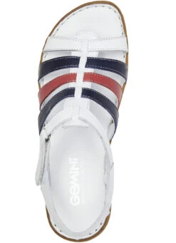 Gemini Riemchen-Sandale Aus Rind-Nappaleder -Angebote Trend Seele Store gemini riemchen sandale aus rind nappaleder farbe weiss blau rot groesse 039 1