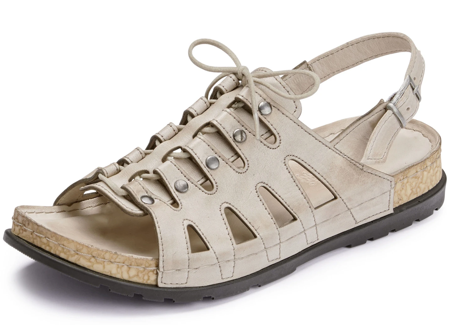 Gemini Sandale Mit Elastischer Zierschnürung 4 Gemini Sandale Mit Elastischer Zierschnürung – Bild 4