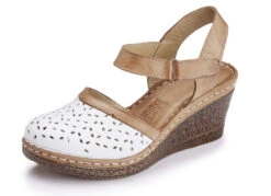 Gemini Sandalette Aus Perforiertem Rind-Nappaleder