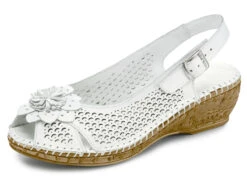 Gemini Sandalette Mit Lederblüte -Angebote Trend Seele Store gemini sandalette mit lederbluete farbe weiss groesse 038