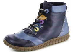 Gemini Schnür-Bootie Mit Pfiffigen Besätzen -Angebote Trend Seele Store gemini schnuer bootie mit pfiffigen besaetzen farbe blau bunt groesse 042