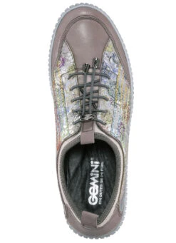 Gemini Sneaker Aus Teilweise Floral Bedrucktem Rindleder -Angebote Trend Seele Store gemini sneaker aus teilweise floral bedrucktem rindleder farbe taupe bunt groesse 037 3