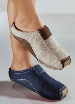 "HAFLINGER" Hausschuh, Walkstoff Aus Schurwolle