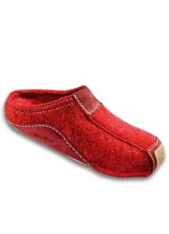 "HAFLINGER" Hausschuh, Walkstoff Aus Schurwolle -Angebote Trend Seele Store haflinger hausschuh walkstoff aus schurwolle farbe ziegelrot groesse 036