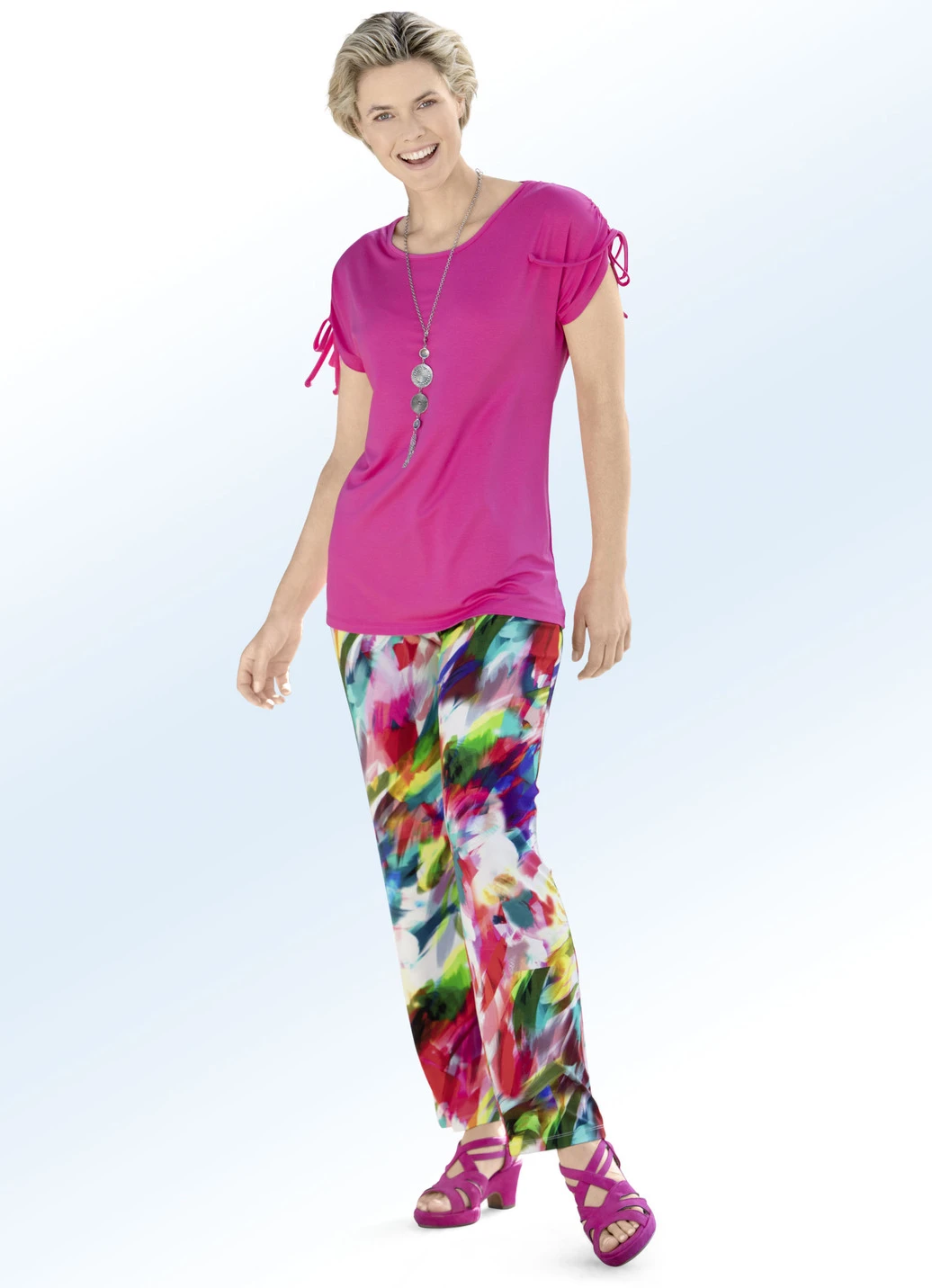 Hose Im Farbrillantem Inkjet-Druck 2 Hose Im Farbrillantem Inkjet-Druck – Bild 2