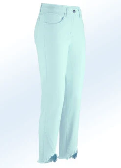 Hose In 7/8-Länge Mit Interessantem Fransenabschluss