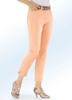Hose In 7/8-Länge Und 4-Pocket-Form -Angebote Trend Seele Store hose in 78 laenge und 4 pocket form farbe apricot groesse 044