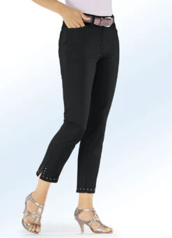 Hose In 7/8-Länge Und 4-Pocket-Form -Angebote Trend Seele Store hose in 78 laenge und 4 pocket form farbe schwarz groesse 017