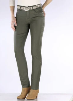 Hose In Angesagter Leder-Optik -Angebote Trend Seele Store hose in angesagter leder optik farbe oliv groesse 052 2