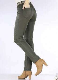 Hose In Angesagter Leder-Optik -Angebote Trend Seele Store hose in angesagter leder optik farbe oliv groesse 052 3