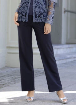 Hose In Angesagter Palazzo-Form -Angebote Trend Seele Store hose in angesagter palazzo form farbe nachtblau groesse 024