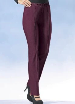 Hose In Meliertem Winter-Bengaline 9 Hose In Meliertem Winter-Bengaline -Angebote Trend Seele Store hose in meliertem winter bengaline farbe bordeaux groesse 046