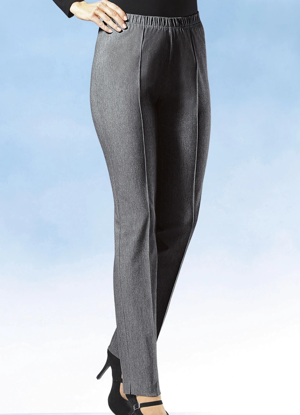 Hose In Meliertem Winter-Bengaline 2 Hose In Meliertem Winter-Bengaline – Bild 2