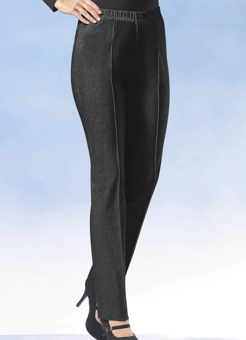 Hose In Meliertem Winter-Bengaline 3 Hose In Meliertem Winter-Bengaline – Bild 3