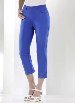 Hose Mit Floralen Lochstickereien -Angebote Trend Seele Store hose mit floralen lochstickereien farbe royalblau groesse 036 2