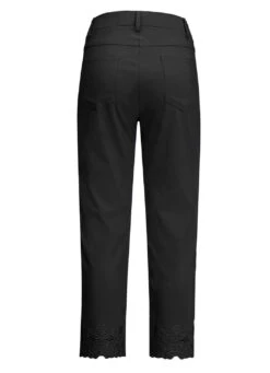 Hose Mit Floralen Lochstickereien -Angebote Trend Seele Store hose mit floralen lochstickereien farbe schwarz groesse 018 1