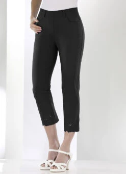 Hose Mit Floralen Lochstickereien -Angebote Trend Seele Store hose mit floralen lochstickereien farbe schwarz groesse 018 2