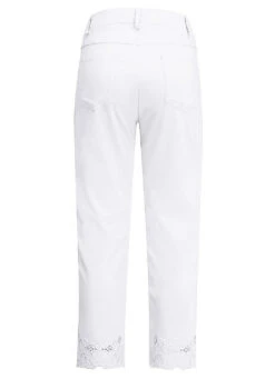 Hose Mit Floralen Lochstickereien -Angebote Trend Seele Store hose mit floralen lochstickereien farbe weiss groesse 023 1