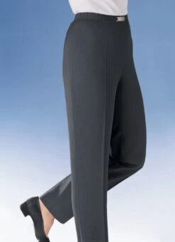 Hose Mit Metallzier Am Bund In 9 Farben -Angebote Trend Seele Store hose mit metallzier am bund in 9 farben farbe anthrazit mel groesse 038