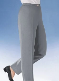 Hose Mit Metallzier Am Bund In 9 Farben -Angebote Trend Seele Store hose mit metallzier am bund in 9 farben farbe hellgrau mel groesse 048