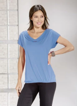 Hübsches Shirt Mit Zierbänder In 3 Farben